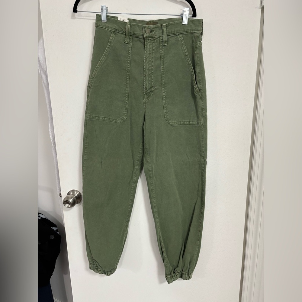 MOTHER DENIM army green cargo pants